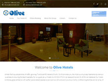 Tablet Screenshot of olivehotels.com